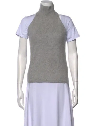 Pre-owned Lisa Yang Cashmere Turtleneck Sweater In Gray