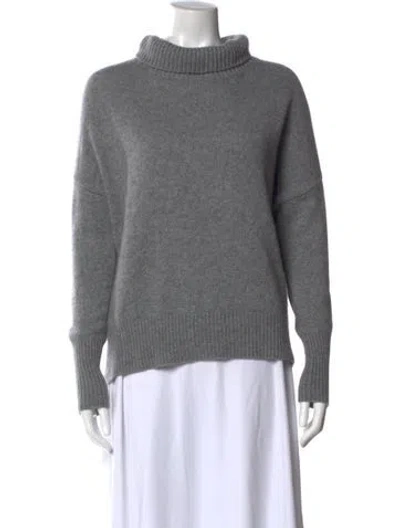 Pre-owned Lisa Yang Cashmere Turtleneck Sweater In Gray