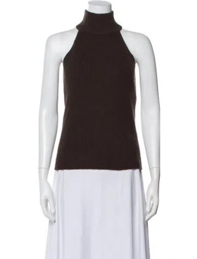 Pre-owned Lisa Yang Cashmere Turtleneck Sweater In Gray