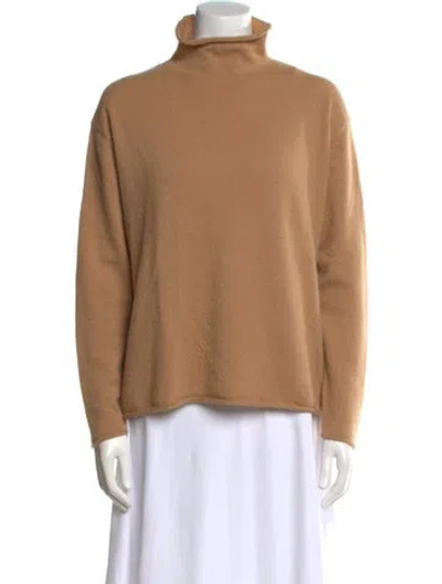 Pre-owned Lisa Yang Cashmere Turtleneck Sweater In Neutral