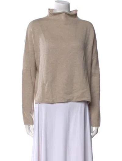 Pre-owned Lisa Yang Cashmere Turtleneck Sweater In Neutral