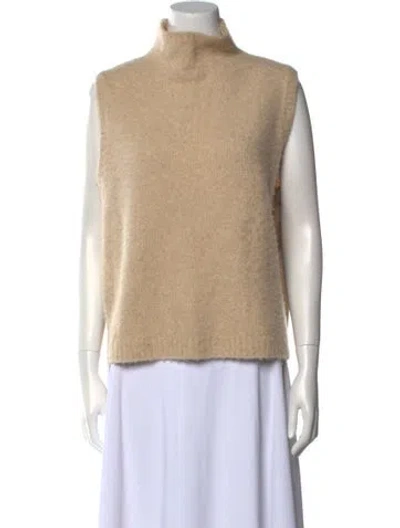 Pre-owned Lisa Yang Cashmere Turtleneck Sweater In Neutral