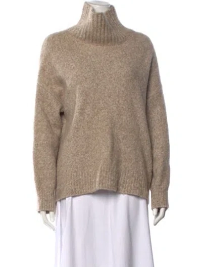 Pre-owned Lisa Yang Cashmere Turtleneck Sweater In Neutrals