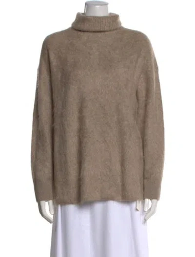 Pre-owned Lisa Yang Cashmere Turtleneck Sweater In Neutrals