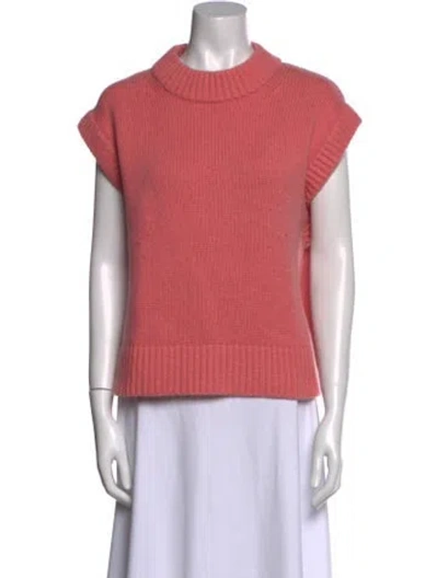 Pre-owned Lisa Yang Cashmere Turtleneck Sweater In Pink