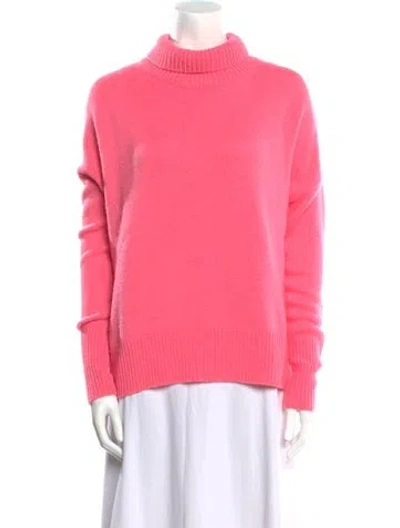 Pre-owned Lisa Yang Cashmere Turtleneck Sweater In Pink