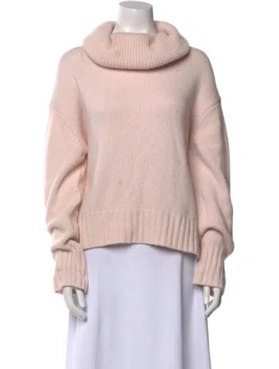 Pre-owned Lisa Yang Cashmere Turtleneck Sweater In Pink