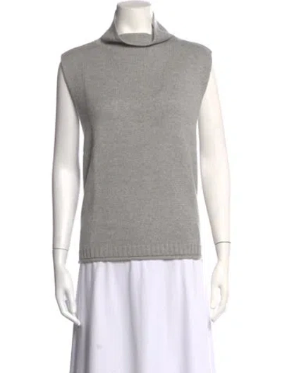 Pre-owned Lisa Yang Cashmere Turtleneck Sweater W/ Tags In Grey