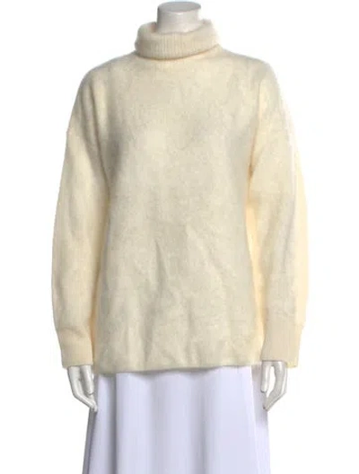 Pre-owned Lisa Yang Cashmere Turtleneck Sweater W/ Tags In Neutral