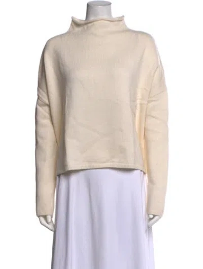 Pre-owned Lisa Yang Cashmere Turtleneck Sweater W/ Tags In Neutrals