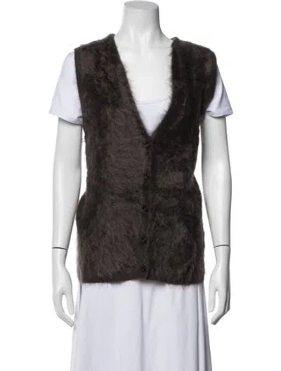 Pre-owned Lisa Yang Cashmere Vest W/ Tags In Brown