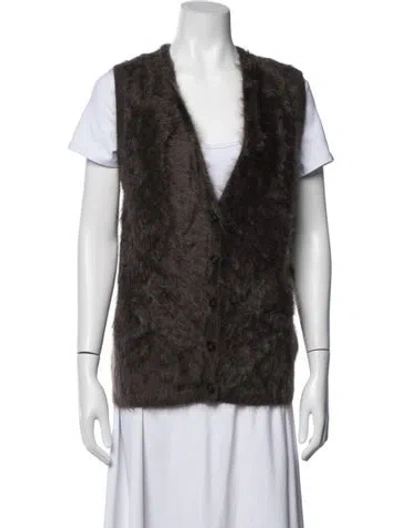 Pre-owned Lisa Yang Cashmere Vest W/ Tags In Brown