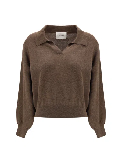 Lisa Yang Cashmere V-neck Sweater In Brown