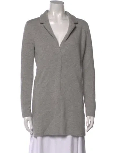 Pre-owned Lisa Yang Cashmere V-neck Sweater In Gray