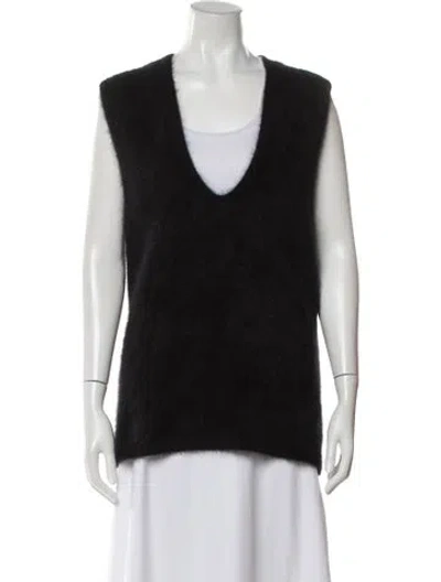 Pre-owned Lisa Yang Cashmere V-neck Sweater W/ Tags In Black