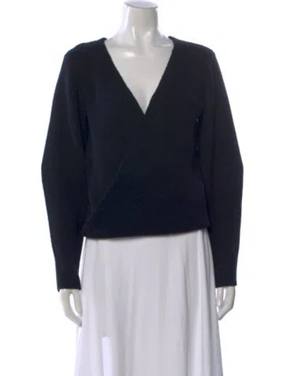 Pre-owned Lisa Yang Cashmere V-neck Sweater W/ Tags In Black