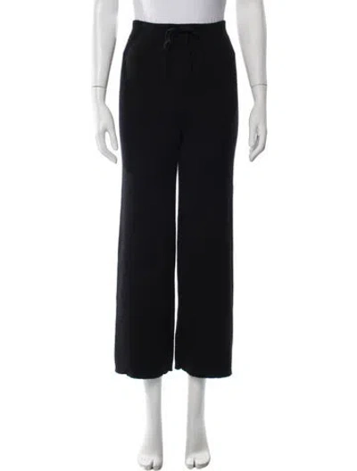 Pre-owned Lisa Yang Cashmere Wide Leg Pants In Black/blue