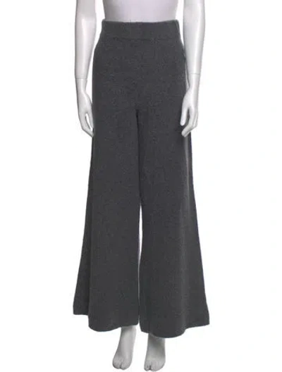 Pre-owned Lisa Yang Cashmere Wide Leg Pants In Gray