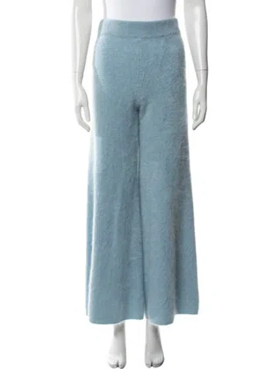 Pre-owned Lisa Yang Cashmere Wide Leg Pants W/ Tags In Blue