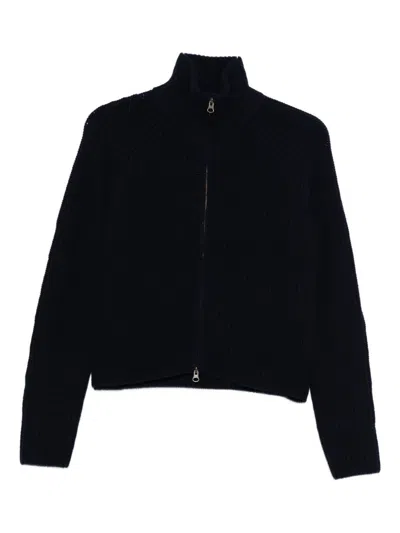 Lisa Yang Cashmere Zip Cardigan In Black