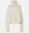 Lisa Yang Mock-neck Cashmere Jumper In Beige