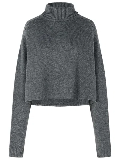 LISA YANG LISA YANG 'CATHIE' DARK GREY CASHMERE TURTLENECK SWEATER
