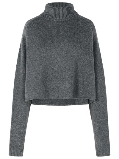 Lisa Yang 'cathie' Dark Grey Cashmere Turtleneck Sweater Women In Gray