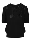 Lisa Yang Cecelia Pointelle Sweater Knitwear Black In Black