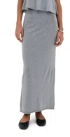 Lisa Yang Charlotta Skirt Deep Cloud In Gray