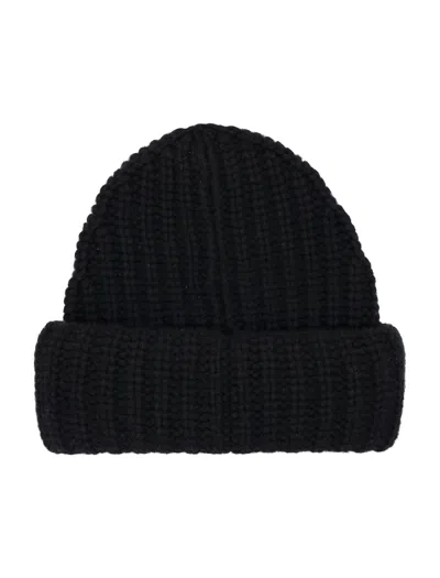 Lisa Yang Chunky Knit Cashmere Beanie In Black