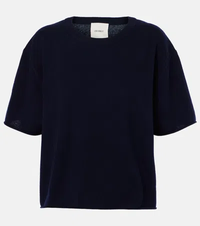 Lisa Yang Cila Knitted Cashmere T-shirt In Blue