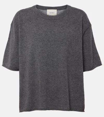 Lisa Yang Cila Knitted Cashmere T-shirt In Grey