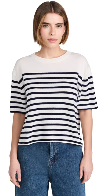 Lisa Yang Cila Cashmere Short-sleeve Jumper In White