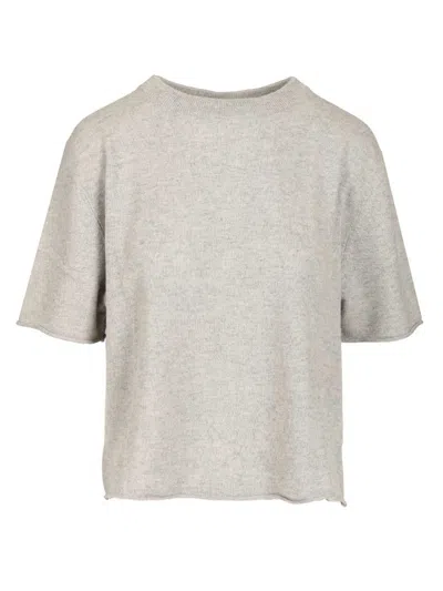 Lisa Yang Cila T-shirt Knitwear Grey In Gray