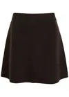 Lisa Yang Clare Cashmere Mini Skirt In Brown