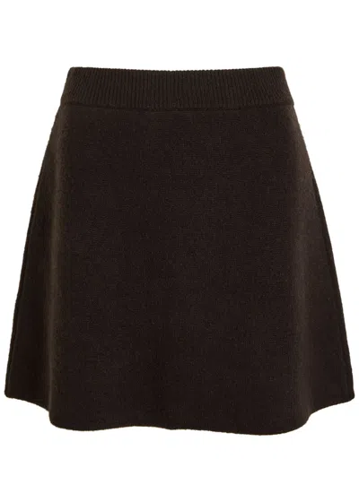 Lisa Yang Clare Cashmere Mini Skirt In Brown