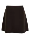 Lisa Yang Clare Cashmere Mini Skirt In Brown