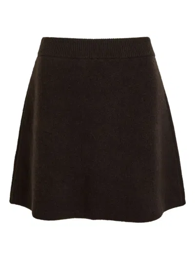 Lisa Yang Clare Cashmere Mini Skirt In Brown