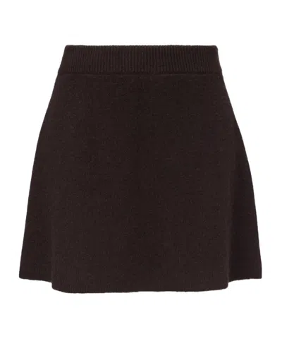 Lisa Yang Clare High-rise Cashmere Miniskirt In Black