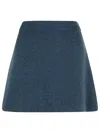 Lisa Yang 'clare' 'night Fall' Cashmere Skirt In Blue