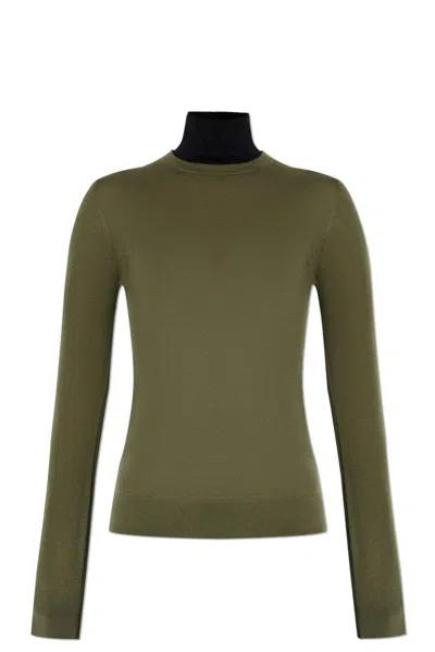 Lisa Yang Marina Mock-neck Cashmere Jumper In Green