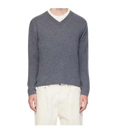 Lisa Yang Clayton V-neck Knitted Sweater In Gray