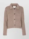 Lisa Yang Collared Jacket With Long Sleeves And Pockets In Brown