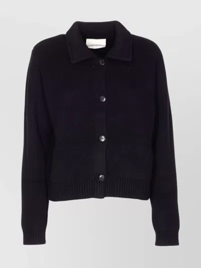 LISA YANG COLLARED JACKET WITH RIBBED HEM AND LONG SLEEVES