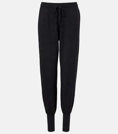 Lisa Yang Cotton And Cashmere Tapered Pants In Black