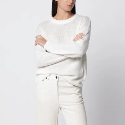 Lisa Yang Cream Lova Cashmere And Silk Sweater In White