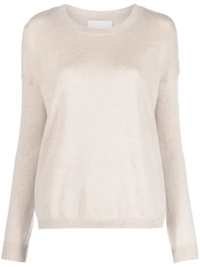 Lisa Yang Crew-neck Cashmere Jumper In Neutrals