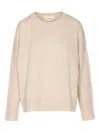 Lisa Yang Crew-neck Cashmere Sweater In Gray