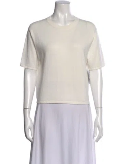 Pre-owned Lisa Yang Crew Neck Short Sleeve T-shirt W/ Tags In Neutral
