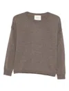 Lisa Yang Crew-neck Sweater In Brown